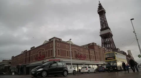 Blackpool Tower, UK Video stock 56852062