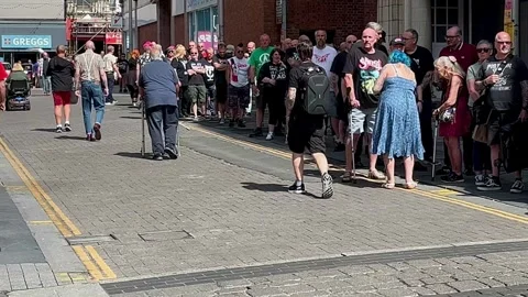 Blackpool UK 03 Aug 2024; Rebellion Festival Event at Winter Gardens Stock Footage 280901735
