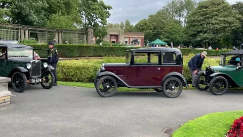Blackpool, UK 2024 Aug 25: Stanley Park Car Show. 4k Video Stock Footage 282663198