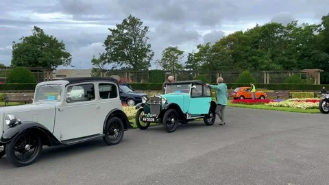 Blackpool, UK 2024 Aug 25: Stanley Park Car Show. 4k Video Stock Footage 282663205