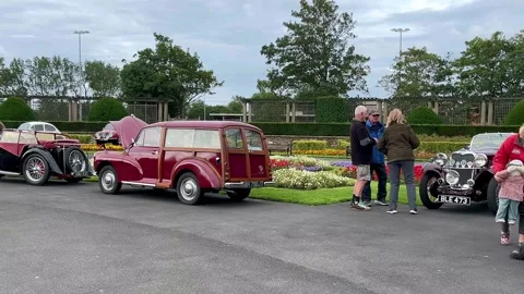 Blackpool, UK 2024 Aug 25: Stanley Park Car Show. 4k video Stock Footage 282664161