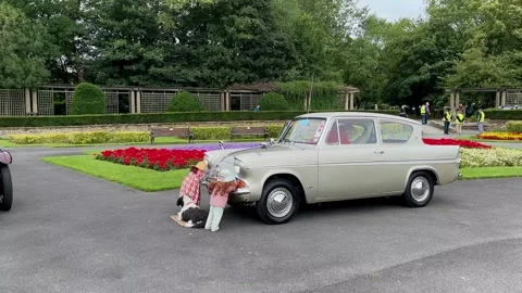 Blackpool, UK 2024 Aug 25: Stanley Park Car Show. 4k video Stock Footage 282664173