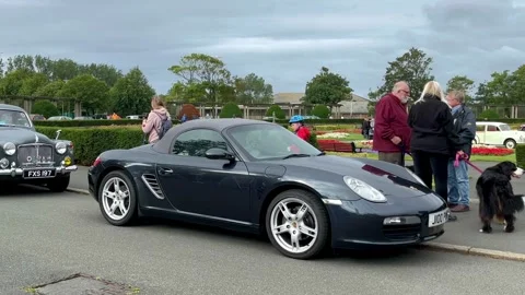 Blackpool, UK 2024 Aug 25: Stanley Park Porsche Car Show 4k Video Stock Footage 282705443