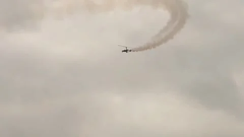 Blackpool, UK. 2025 AUG, 10;  Calidus Autogyro in 4K. Stock-Footage 314734161