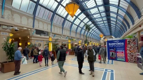 Blackpool, UK. 2025 Jan 18: Winter Gardens Royal Pigeon Racing Show Stock Footage 298585202