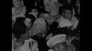 Blacks And Whites Sing Together, Advocating The Civil Rights Movement In 1963. Stock Footage