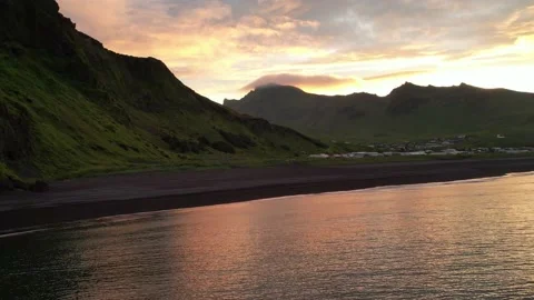 Blacksand Beach Pullback Stock Footage 210528549