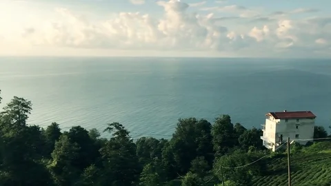 Blacksea and mountain view Stock Footage 78729652