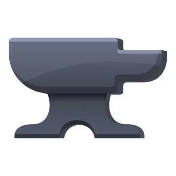 Blacksmith anvil tool icon, cartoon style Stock Illustration