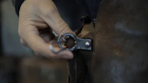 Blacksmith with apron Stock-Footage 103375322