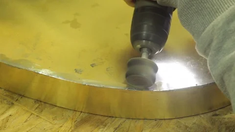 Blacksmith  artisan brass welder -3/8 Stock Footage 86534323