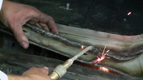 Blacksmith doing his duty Stock Footage 8995369