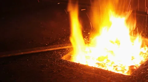 Blacksmith Fire 1 Video stock 1071431