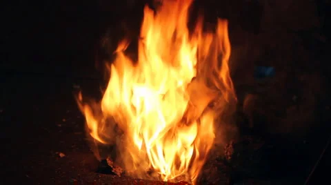 Blacksmith Fire 5 Stock Footage 1076930