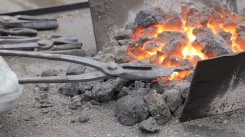 Blacksmith fire. Stock-Footage 29667754