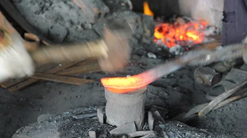 Blacksmith Stock Footage 34168877
