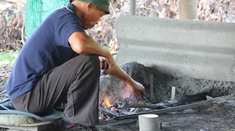 Blacksmith Stock Footage 34242075