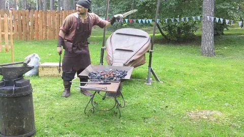 The blacksmith Stock Footage 114436368