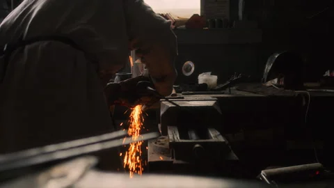 Blacksmith forge Stock Footage 273783436