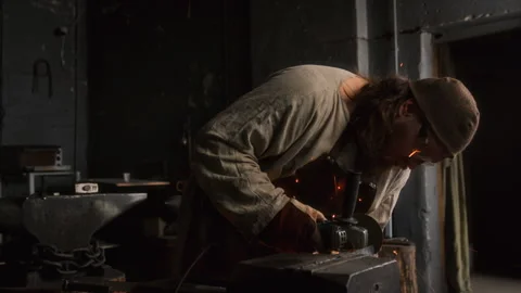 Blacksmith forge Stock Footage 273784351