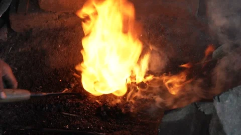 Blacksmith forge Stock-Footage 342814546