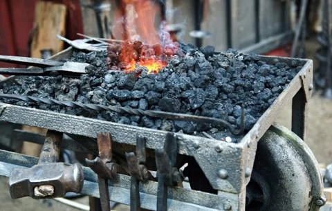 Blacksmith forge Stock Photos