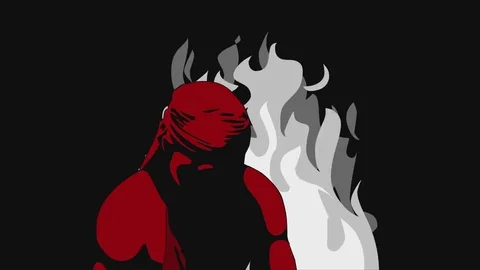 Blacksmith forges on the background of fire Stock Footage 73573954