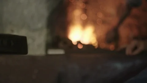 Blacksmith is forging metal 스톡 동영상 88905846