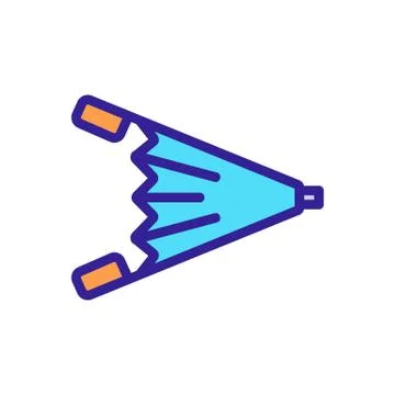 Blacksmith fur air icon vector. Isolated contour symbol illustration 库存插图