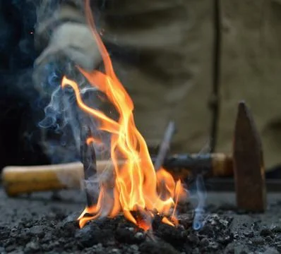 Blacksmith furnace Stock Photos