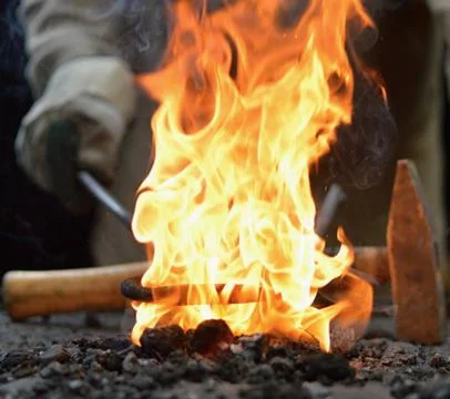 Blacksmith furnace Stock Photos
