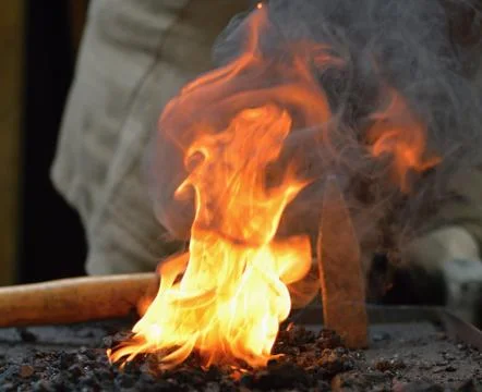 Blacksmith furnace Stock Photos