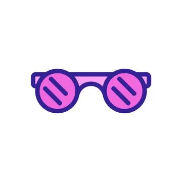 Blacksmith glasses icon vector. Isolated contour symbol illustration Stock Illustration