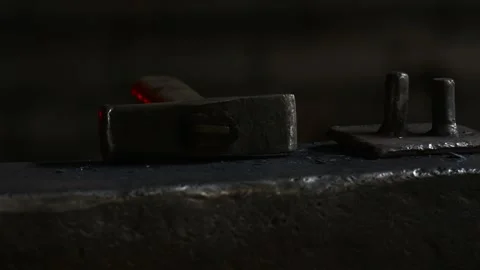 Blacksmith hammer Stock Footage 130758919