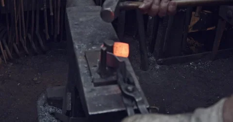 Blacksmith Hammering 스톡 동영상 152311856