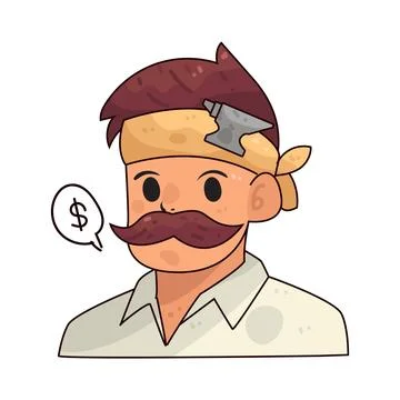 Blacksmith illustration Illustrazione stock