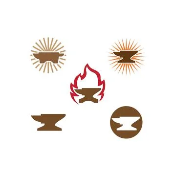 Blacksmith illustration vector Stockillustratie