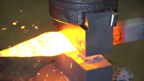 Blacksmith Metal Forging in 4k Video stock 103555303