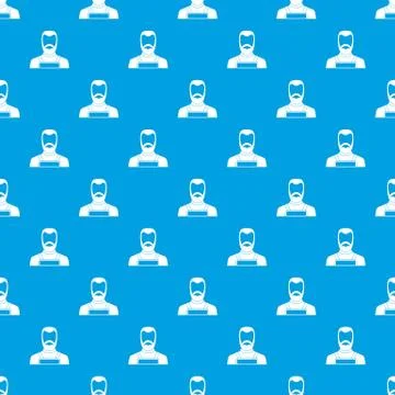 Blacksmith pattern seamless blue Illustrazione stock