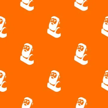 Blacksmith pattern vector orange Stock Illustration