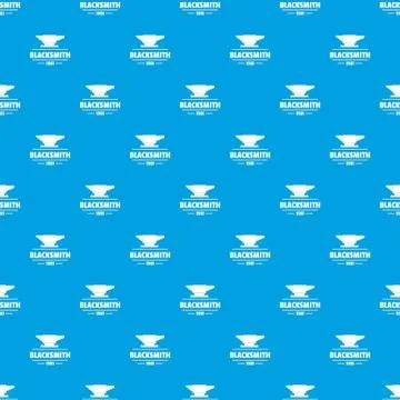 Blacksmith pattern vector seamless blue イラスト素材