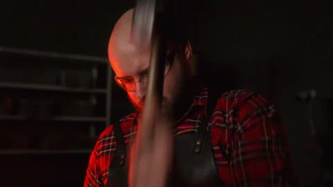 Blacksmith shop Stock Footage 273794173