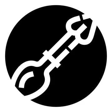 Blacksmith tongs tool icon in circle Stock Illustration