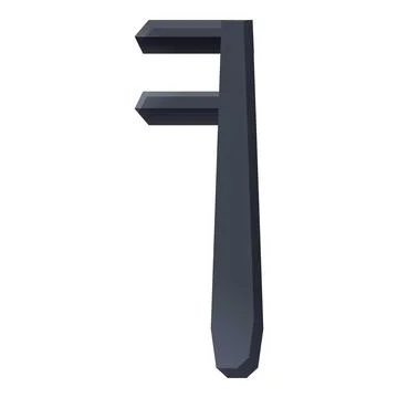 Blacksmith tool icon, cartoon style Stock Illustration