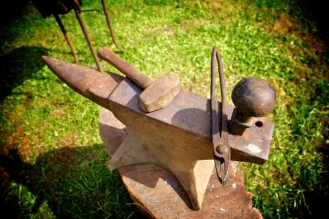 Blacksmith tools Foto stock