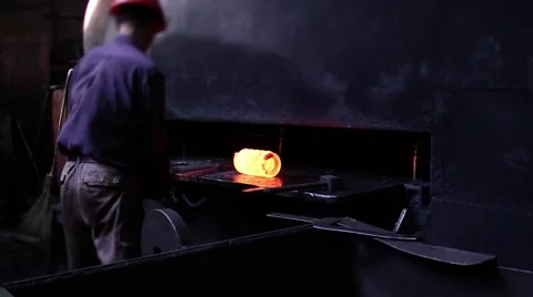 Blacksmith under working Stock Footage 62759186
