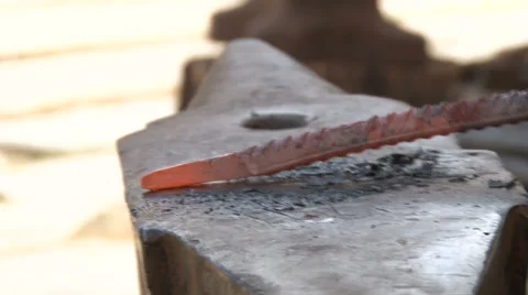 Blacksmith Work. Closeup Stock Footage 65442370