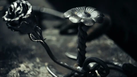 Blacksmith at work in his workshop Stock Footage 88444184