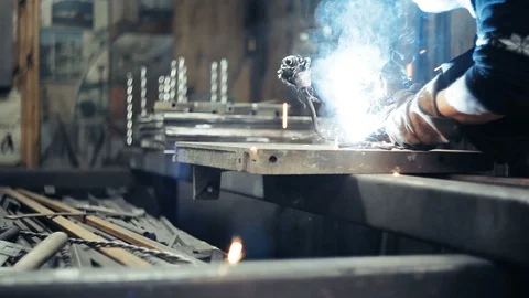 Blacksmith at work in his workshop Stock Footage 90800223