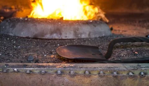 Blacksmith at work Stock Photos